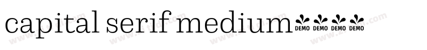 capital serif medium字体转换